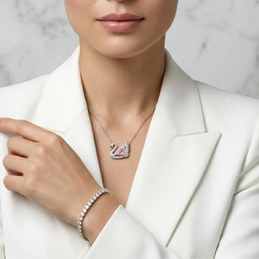 Swan Grace™ – Ensemble Élégance Bracelet & Collier